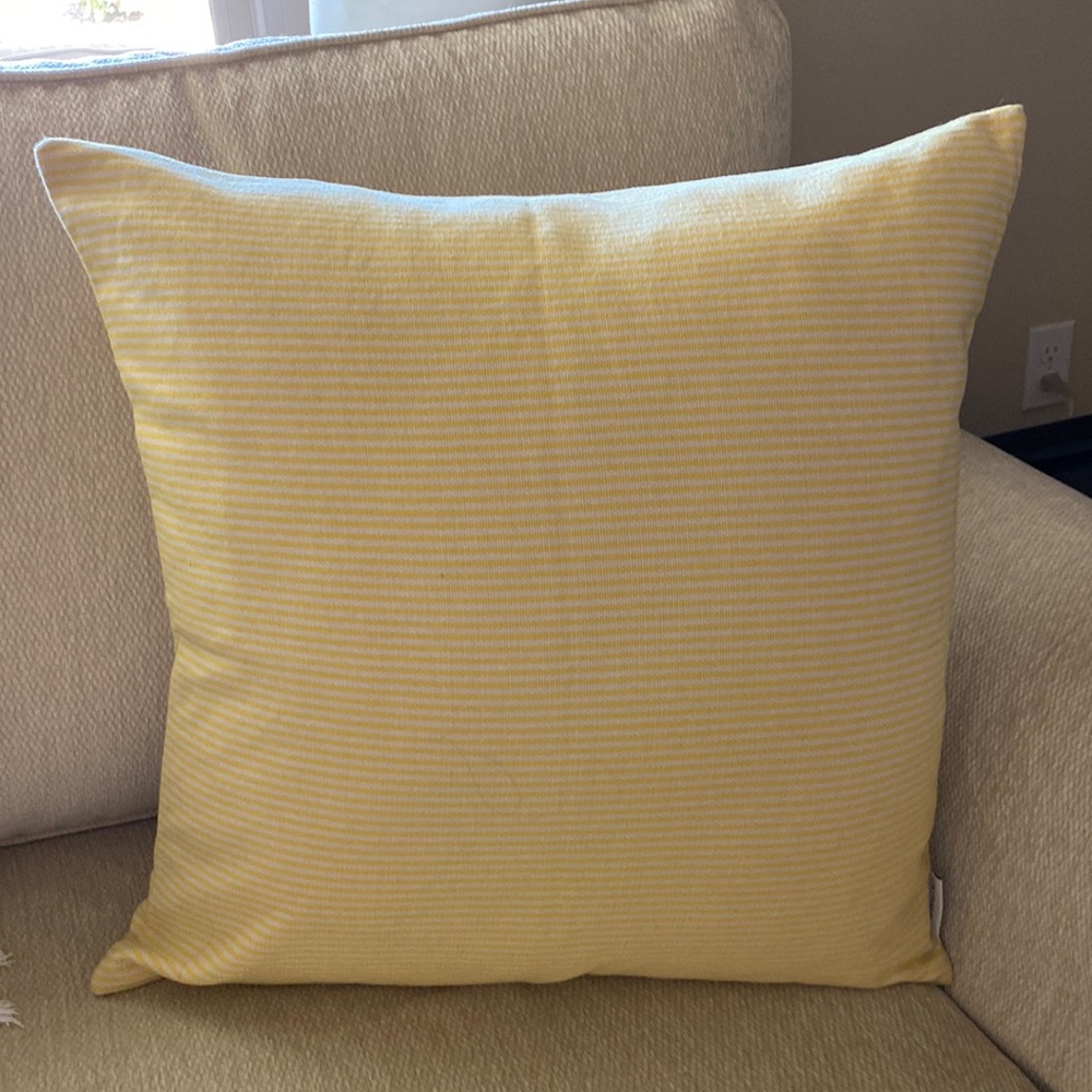 Two European yellow Pillow cases